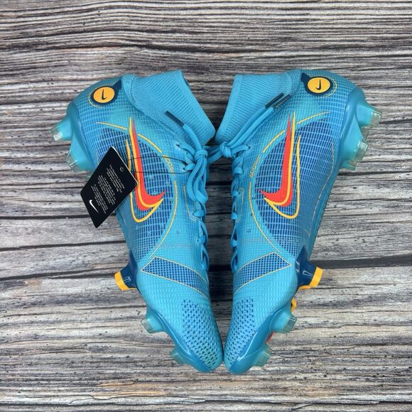 Size 9.5 Nike Mercurial Superfly 8 Elite FG Chlorine Blue Soccer DJ2839-485 main image 6